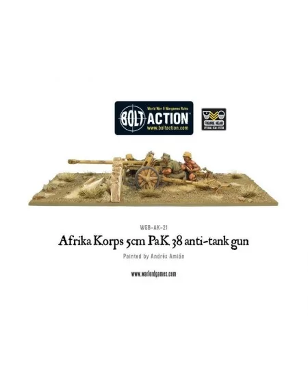 Bolt Action : Afrika Korps 5cm Pak38 Anti-Tank Gun 3 Bolt Action : Afrika Korps 5cm Pak38 Anti-Tank Gun