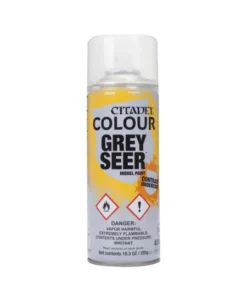 Games Workshop Citadel : Sous-Couche Grey Seer (400ml) -Jeu De Cartes Boutique grey seer spray 400ml 1
