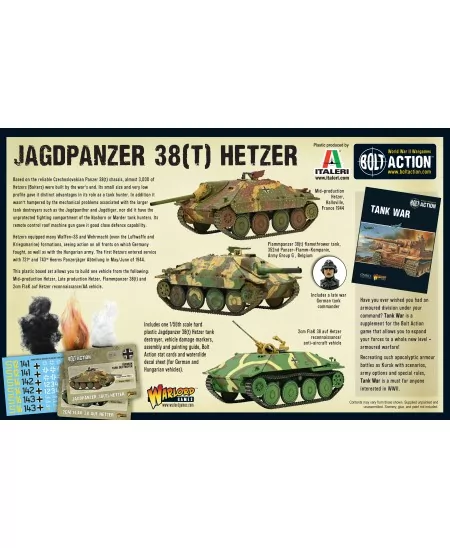 Bolt Action : Jagdpanzer 38t Hetzer (plastique) 4 Bolt Action : Jagdpanzer 38t Hetzer (plastique) – Image 2