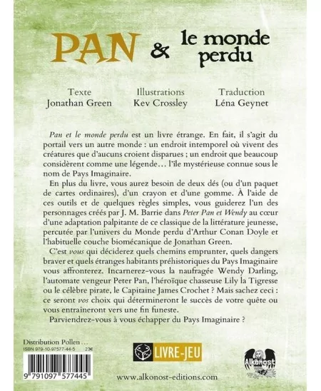 Pan Et Le Monde Perdu - Livre Jeu 4 Pan Et Le Monde Perdu - Livre Jeu – Image 2