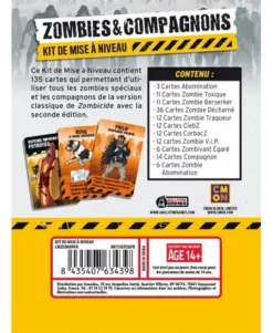 Zombicide - Kit De Mise à Niveau -Jeu De Cartes Boutique zombicide kit de mise a niveau 1